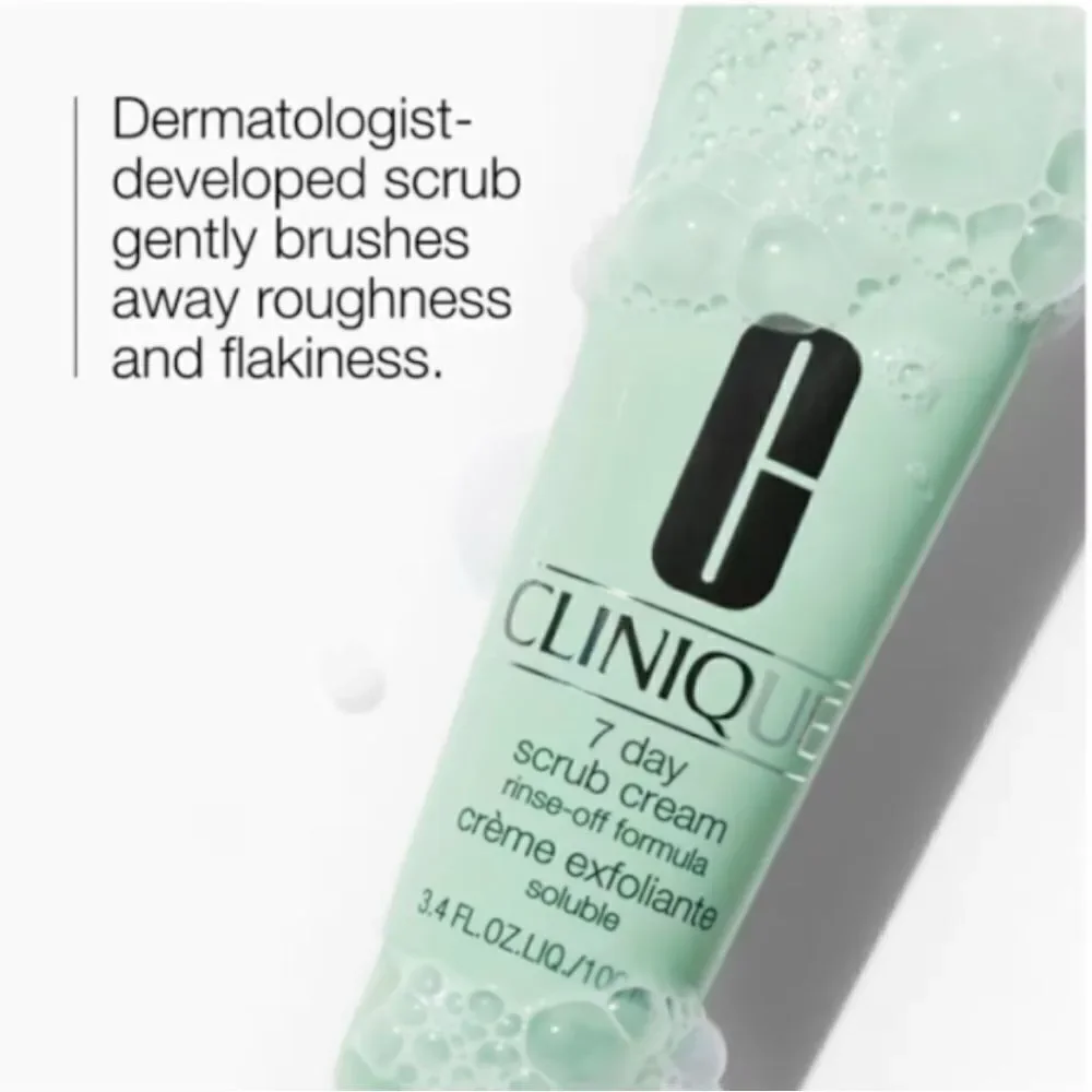 Clinique 7 Day Scrub Cream Rinse-Off Formula 3.4 oz – New, Full Size